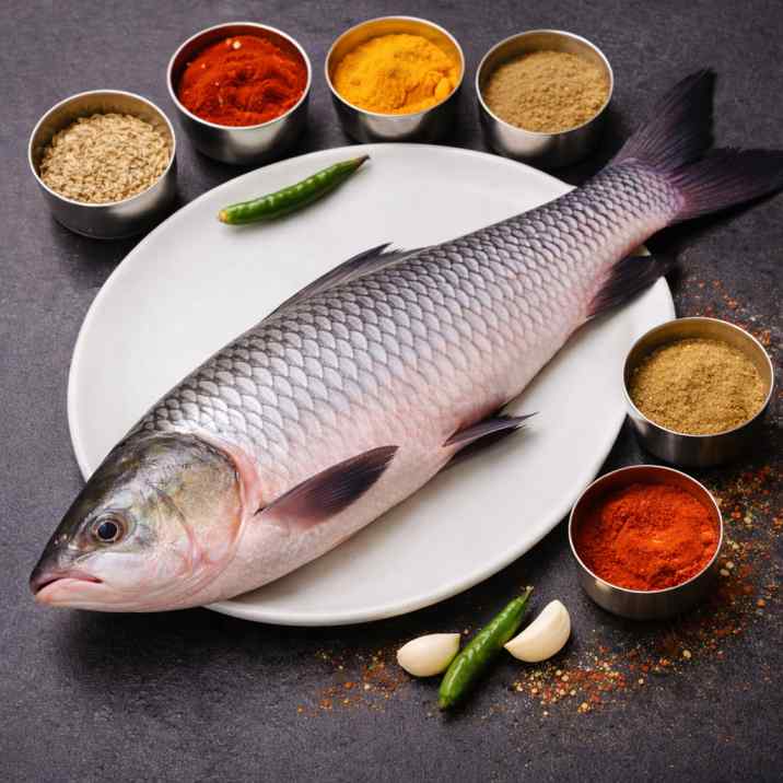 Rohu/ Rui (Size 2kg) Whole fish curry cut