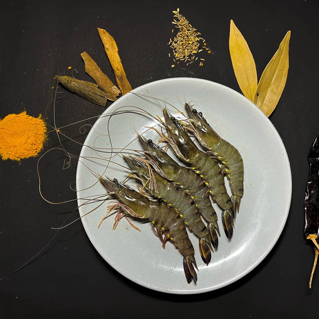 Tiger Prawns/ বাগদা চিংড়ি  ( Size 10-15pcs/Kg) 500gms pack