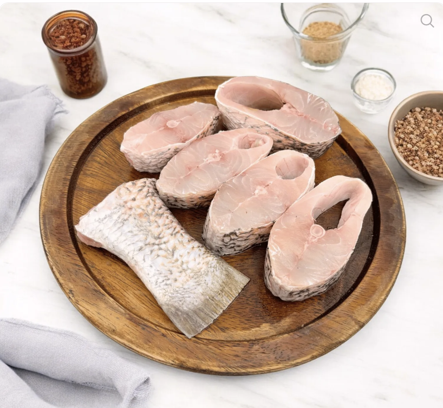 Bhetki/ Asian Seabass (Size 2-3kgs)- Headless curry pieces