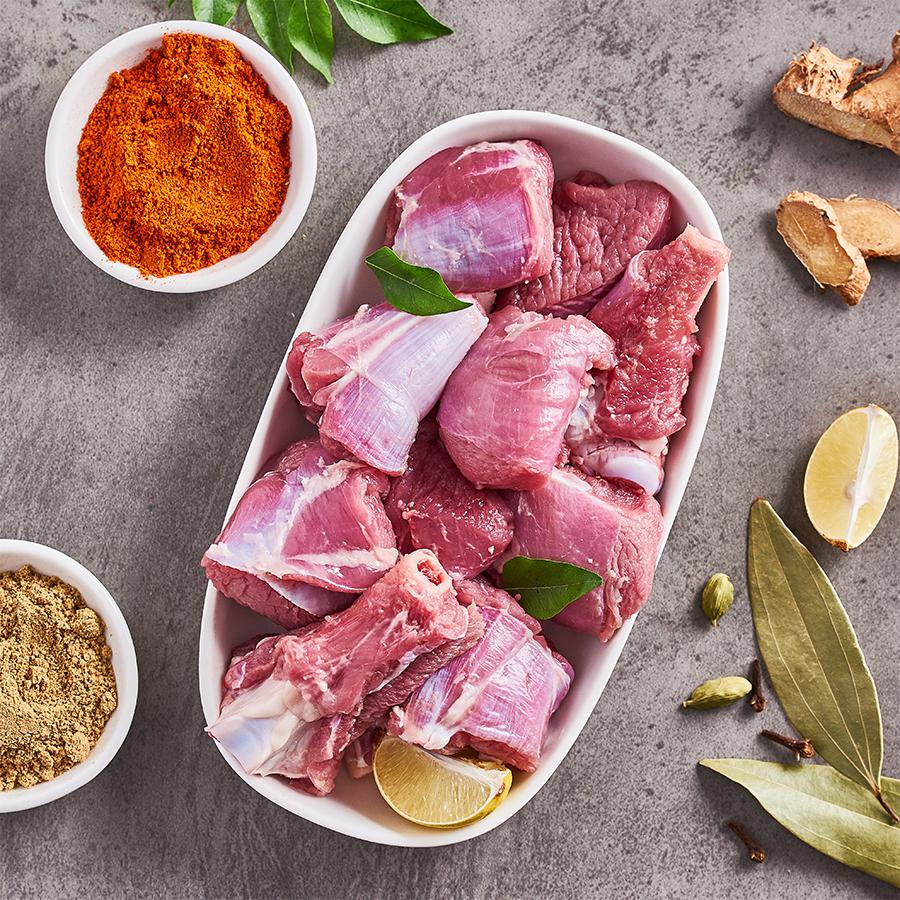 Rewaji Mutton curry piece-With bone (500gms pack)